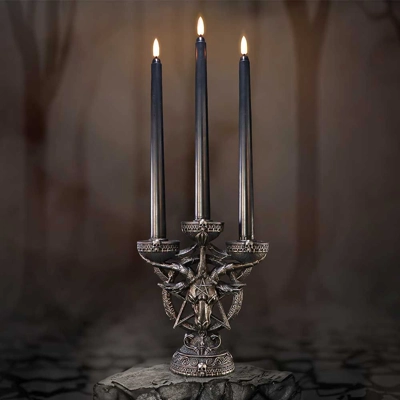 Baphomet's Radiance Candelabra 46cm Baphomet's Radiance Candelabra 46cm