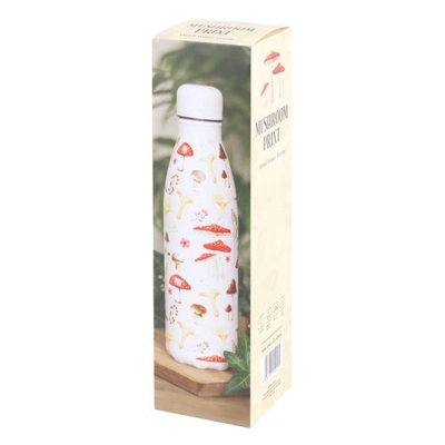 All Over Mushroom Print Metal Water Bottle All Over Mushroom Print Metal Water Bottle