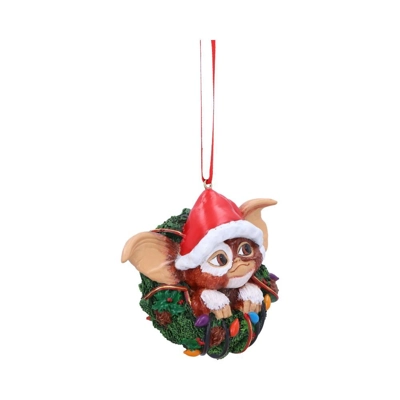Gremlins Gizmo in Wreath Hanging Ornament 10cm Gremlins Gizmo in Wreath Hanging Ornament 10cm