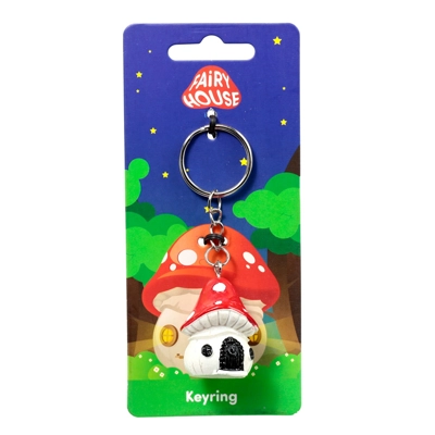 Novelty Keyring - Toadstool Fairy House Novelty Keyring - Toadstool Fairy House