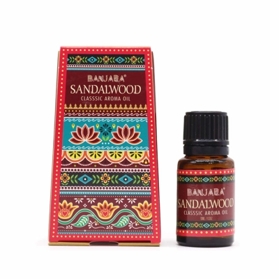 Banjara Indian Fragrance Oil 10ml - Sandalwood Banjara Indian Fragrance Oil 10ml - Sandalwood
