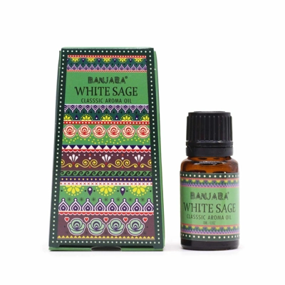 Banjara Indian Fragrance Oil 10ml - White Sage Banjara Indian Fragrance Oil 10ml - White Sage
