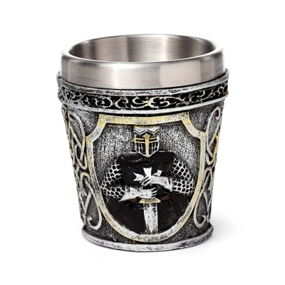 Decorative Shot Glass - Medieval Black Knight Decorative Shot Glass - Medieval Black Knight