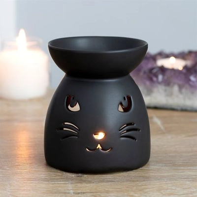 Black Cat Cut Out Oil Burner and Wax Warmer Black Cat Cut Out Oil Burner and Wax Warmer