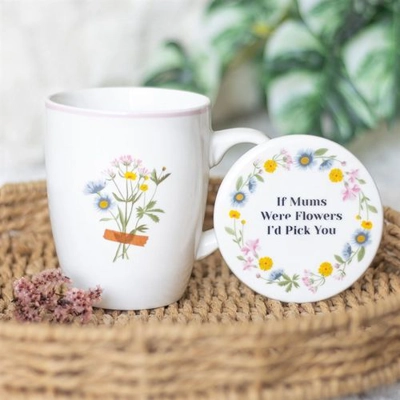 If Mums Were Flowers Floral Mug & Coaster Set If Mums Were Flowers Floral Mug & Coaster Set