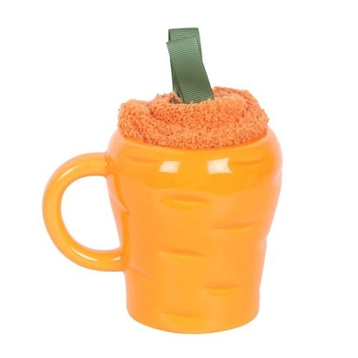 Carrot Shaped Mug and Socks Set Carrot Shaped Mug and Socks Set