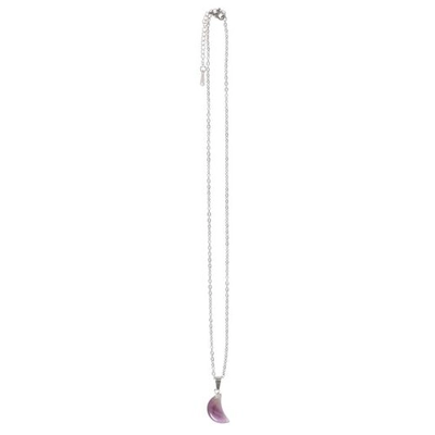 Amethyst Crystal Moon Necklace on Greeting Card Amethyst Crystal Moon Necklace on Greeting Card