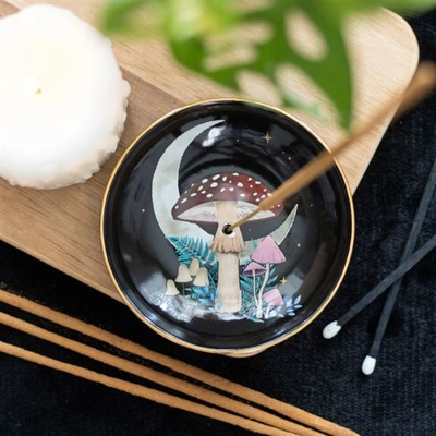 Forest Mushroom Ceramic Incense Plate Forest Mushroom Ceramic Incense Plate