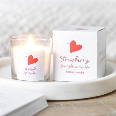 You Light Up My Life Strawberry Scented Candle You Light Up My Life Strawberry Scented Candle