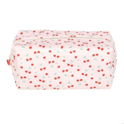 Heart Cherry Print Makeup Bag Heart Cherry Print Makeup Bag