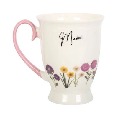 Mum Wildflower Pedestal Mug Mum Wildflower Pedestal Mug