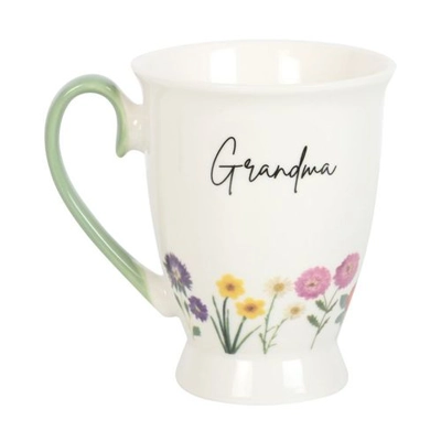 Grandma Wildflower Pedestal Mug Grandma Wildflower Pedestal Mug