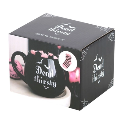 Dead Thirsty Mug and Socks Set