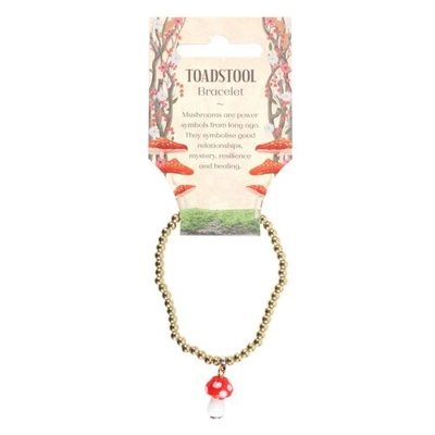 Toadstool Beaded Charm Bracelet Toadstool Beaded Charm Bracelet