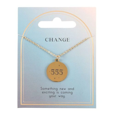 555 Angel Number Change Necklace 555 Angel Number Change Necklace