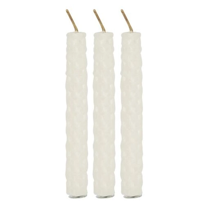 Set of 6 White Beeswax Spell Candles Set of 6 White Beeswax Spell Candles