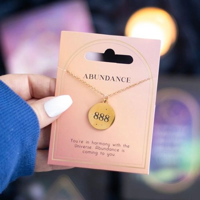 888 Angel Number Abundance Necklace 888 Angel Number Abundance Necklace