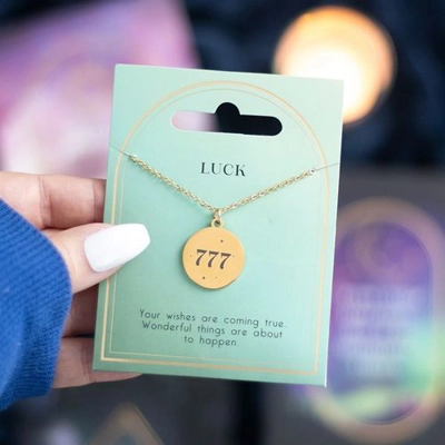 777 Angel Number Luck Necklace 777 Angel Number Luck Necklace