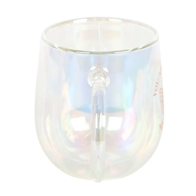 You Are Made of Magic Iridescent Double Walled Glass Mug You Are Made of Magic Iridescent Double Walled Glass Mug
