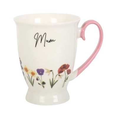 Mum Wildflower Pedestal Mug Mum Wildflower Pedestal Mug