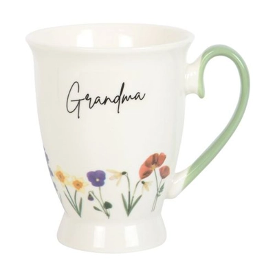 Grandma Wildflower Pedestal Mug Grandma Wildflower Pedestal Mug