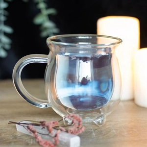 Clear Double Walled Glass Ca..