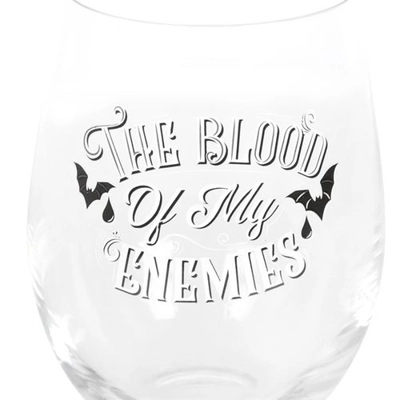 Blood Of My Enemies Stemless Wine Glass Blood Of My Enemies Stemless Wine Glass
