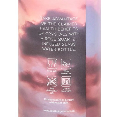 Rose Quartz Create My Own Reality Glass Water Bottle Rose Quartz Create My Own Reality Glass Water Bottle