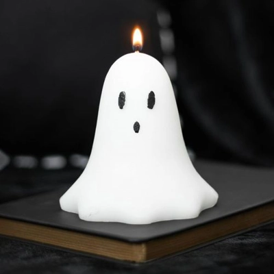 10cm Unscented Ghost Candle 10cm Unscented Ghost Candle