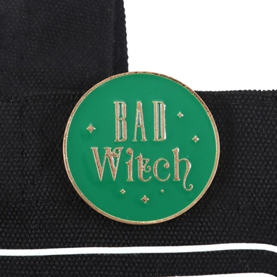 Bad Witch Social Club Polycotton Tote Bag with Pin Badge