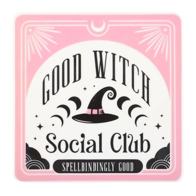 Good Witch Social Club Mug and Coaster Set Good Witch Social Club Mug and Coaster Set