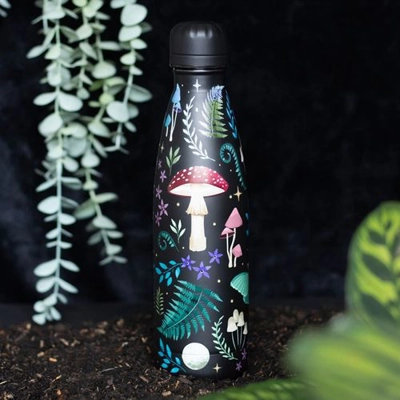 Dark Forest Print Metal Water Bottle Dark Forest Print Metal Water Bottle