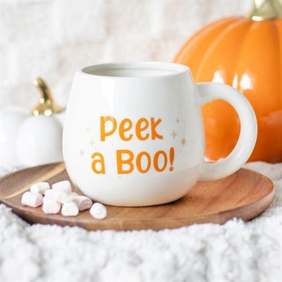 Peekaboo Ghost Rounded Mug Peekaboo Ghost Rounded Mug