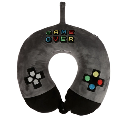 Relaxeazzz Plush Memory Foam Travel Pillow - Game Over Relaxeazzz Plush Memory Foam Travel Pillow - Game Over