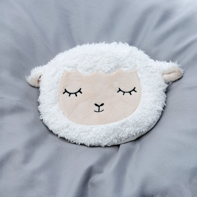 Sleepy Sheep Round Microwavable Plush Wheat and Lavender H.. Sleepy Sheep Round Microwavable Plush Wheat and Lavender H..