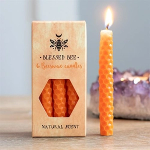 Set of 6 Orange Beeswax Spel..