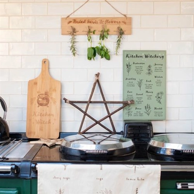 Kitchen Witch Wooden Chopping Board Kitchen Witch Wooden Chopping Board