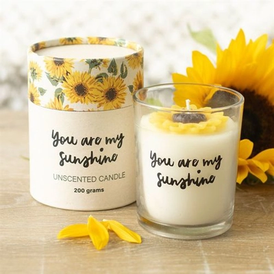 You Are My Sunshine Candle with 3D Sunflower You Are My Sunshine Candle with 3D Sunflower