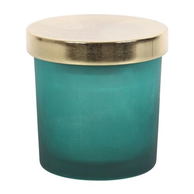 Heart Chakra Mint Crystal Chip Candle Heart Chakra Mint Crystal Chip Candle