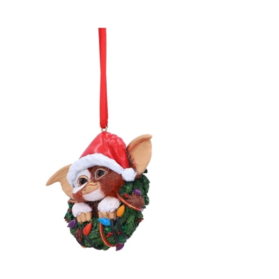 Gremlins Gizmo in Wreath Hanging Ornament 10cm Gremlins Gizmo in Wreath Hanging Ornament 10cm