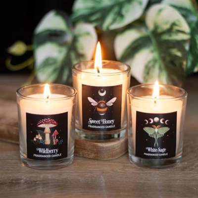 Dark Forest Votive Candle Trio Dark Forest Votive Candle Trio