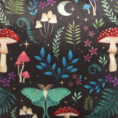 35cm Square Dark Forest Print Cushion 35cm Square Dark Forest Print Cushion