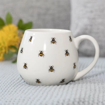 Bee Print Rounded Mug Bee Print Rounded Mug
