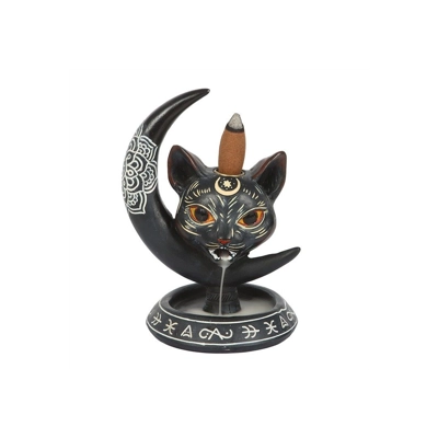 Black Cat Moon Backflow Incense Burner Black Cat Moon Backflow Incense Burner