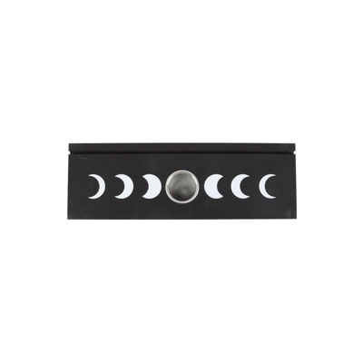 Black Moon Phase Tarot Card Stand Tealight Holder Black Moon Phase Tarot Card Stand Tealight Holder