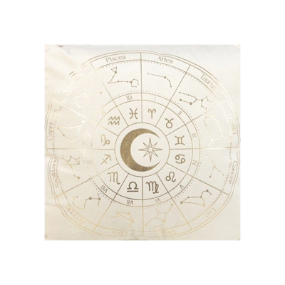 35cm Square Off White Astrology Wheel Cushion 35cm Square Off White Astrology Wheel Cushion