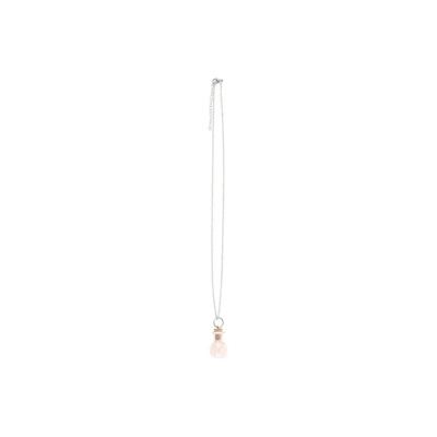 Love Rose Quartz Crystal Chip Potion Bottle Necklace Love Rose Quartz Crystal Chip Potion Bottle Necklace