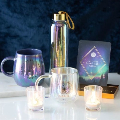 You Are Made of Magic Iridescent Double Walled Glass Mug You Are Made of Magic Iridescent Double Walled Glass Mug