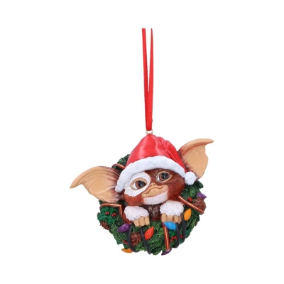 Gremlins Gizmo in Wreath Hanging Ornament 10cm Gremlins Gizmo in Wreath Hanging Ornament 10cm