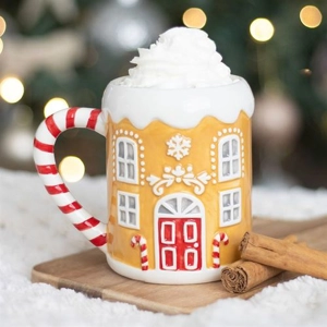Candy Cane Gingerbread House..